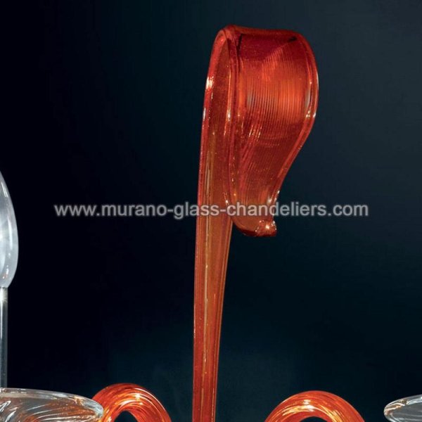 【MURANO GLASS CHANDELIERS】イタリア・ヴェネチアンガラスウォールライト2灯「ETERE」（W350×D240×H500mm）