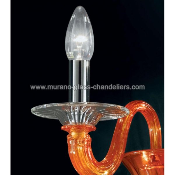 【MURANO GLASS CHANDELIERS】イタリア・ヴェネチアンガラスウォールライト2灯「ETERE」（W350×D240×H500mm）