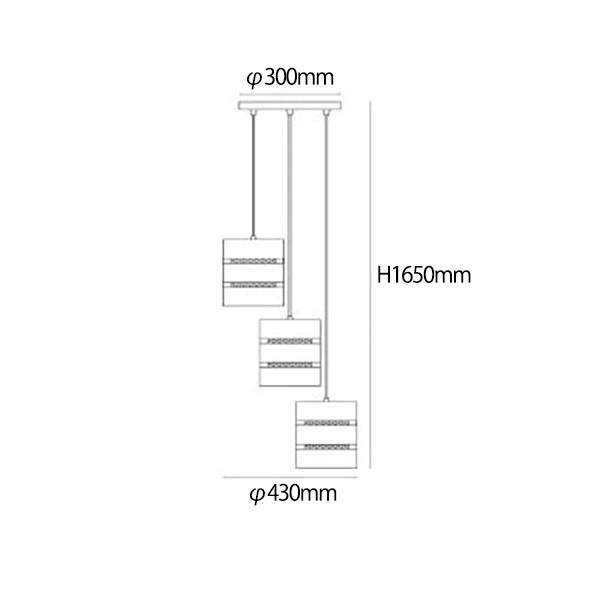 【LUCIDE】ベルギー　デザイン照明　シーリングペンダントライト「ROSAS」Black　3灯（φ180×H220mm）