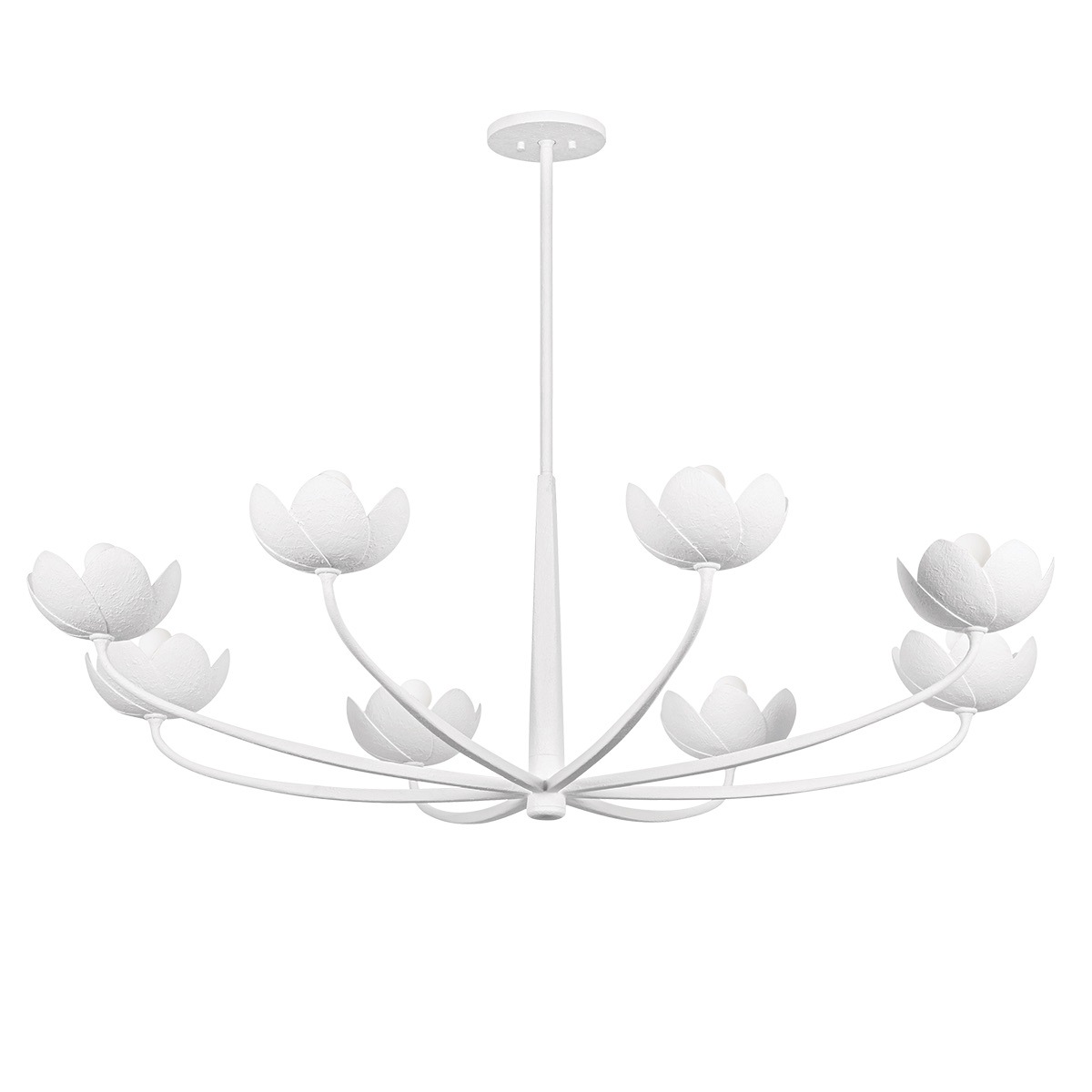 【TROY】アメリカ・デザイン照明 シャンデリア「Arcata」8灯  GESSO WHITE（Φ1397×H464mm）