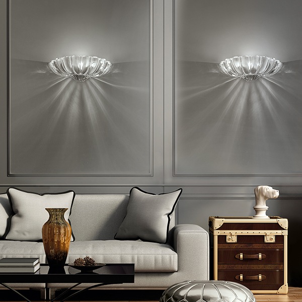 LEUCOS】イタリア デザイン照明「Pascale」ウォールライト（W390×D170