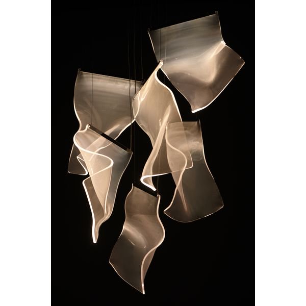 【ET2】アメリカ・シーリングペンダントライト「RINKLE」6灯（W550×L550×H360-3400mm）