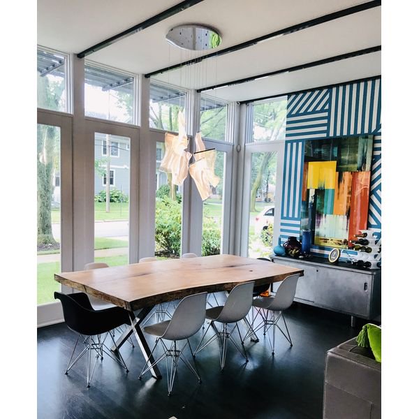 【ET2】アメリカ・シーリングペンダントライト「RINKLE」6灯（W550×L550×H360-3400mm）