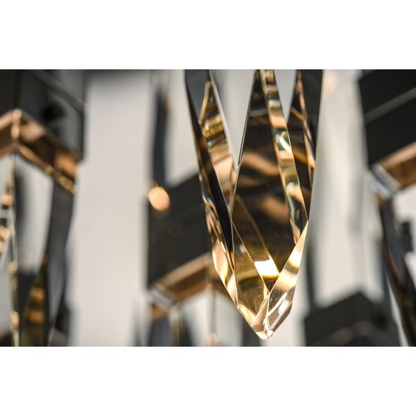 【ET2】アメリカ・シーリングペンダントライト「QUARTZ」6灯（W1000×L150×H530-3610mm）