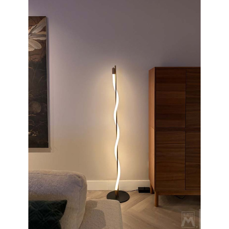 【MARETTI】オランダ・フロアライト 1灯「ROPE」（W280×H1617mm）