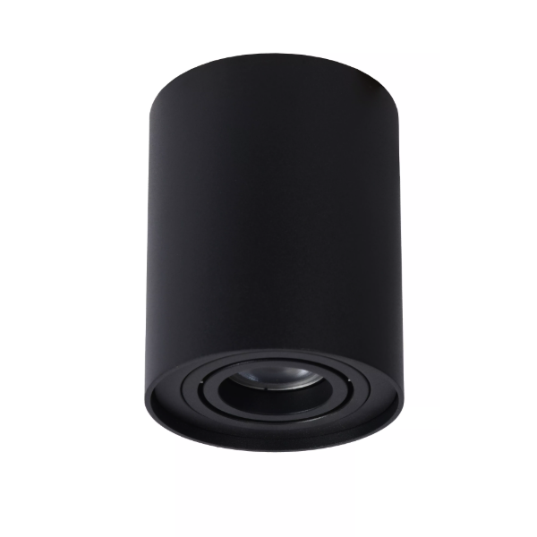 【LUCIDE】ベルギー デザイン照明 シーリングライト「TUBE」Black 1灯(φ96×H125mm)