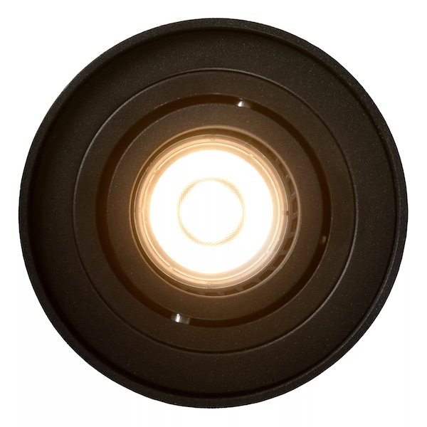 【LUCIDE】ベルギー デザイン照明 シーリングライト「TUBE」Black 1灯(φ96×H125mm)