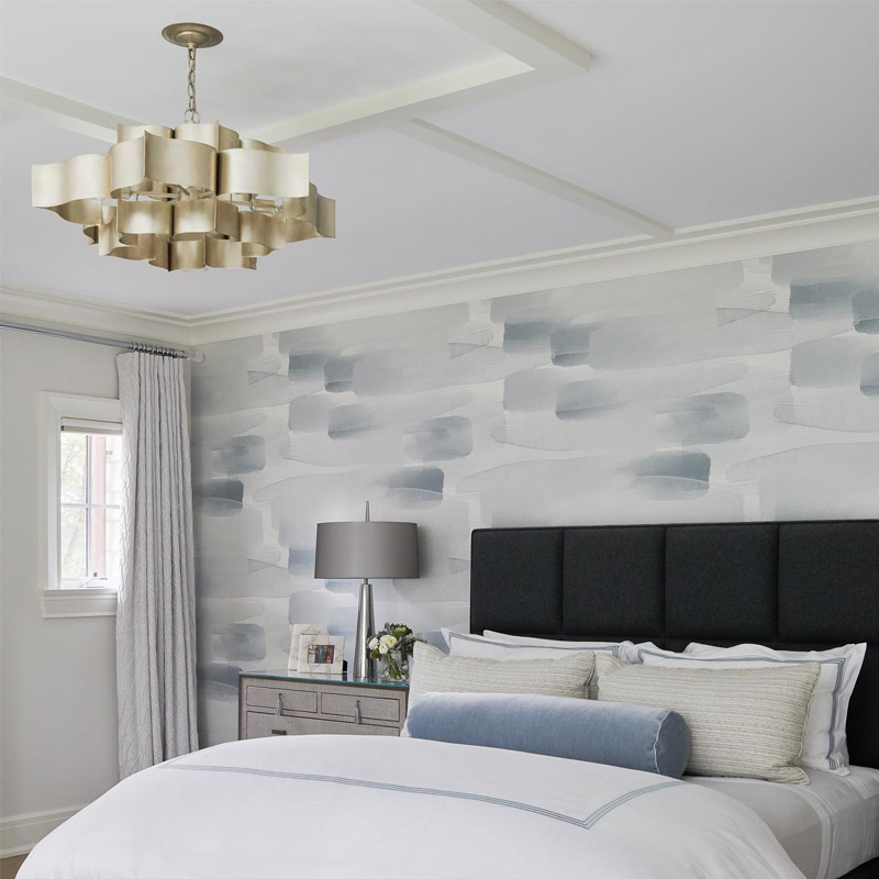 【CURREY】アメリカ・シャンデリア 6灯「Grand Lotus」L シルバー（D762×H406mm）