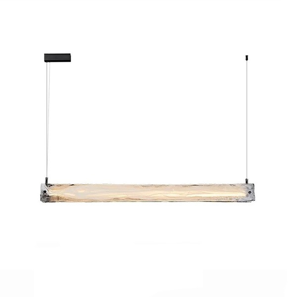 デザイン照明　モダンガラスペンダントライト　ホワイト（W900～1500mm）