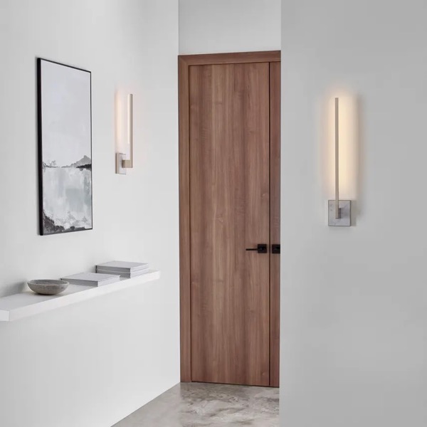 【TECH LIGHTING】アメリカ・ウォールライト「Klee 20 Wall」シルバー／マーブル（W110×D87×H496mm）