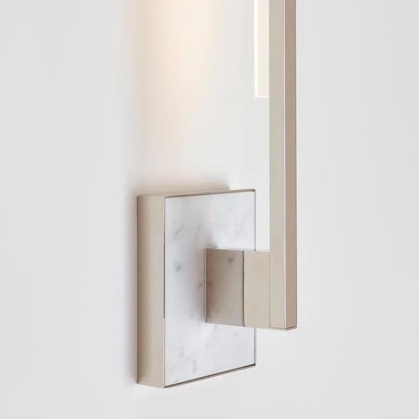 【TECH LIGHTING】アメリカ・ウォールライト「Klee 20 Wall」シルバー／マーブル（W110×D87×H496mm）