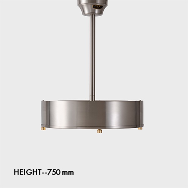 【HERMOSA】ニール シーリングランプ「NEIL CEILING LAMP」シルバー（W455×H220mm）