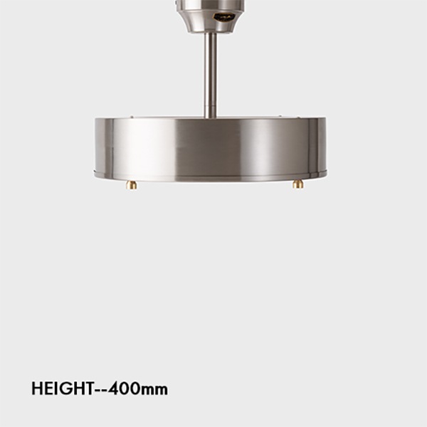 【HERMOSA】ニール シーリングランプ「NEIL CEILING LAMP」シルバー（W455×H220mm）