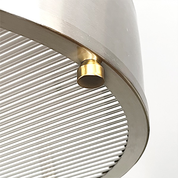 【HERMOSA】ニール シーリングランプ「NEIL CEILING LAMP」シルバー（W455×H220mm）