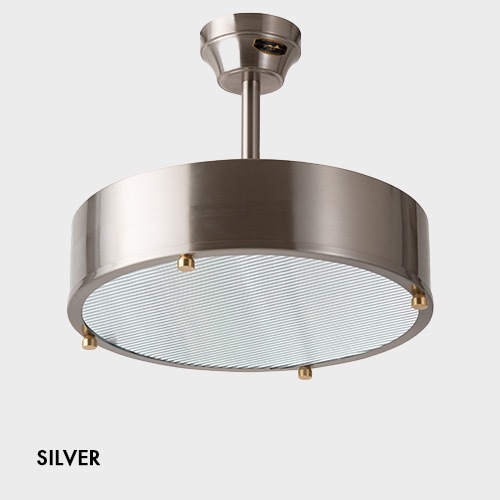【HERMOSA】ニール シーリングランプ「NEIL CEILING LAMP」シルバー（W455×H220mm）