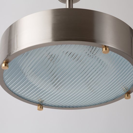 【HERMOSA】ニール シーリングランプ「NEIL CEILING LAMP」シルバー（W455×H220mm）