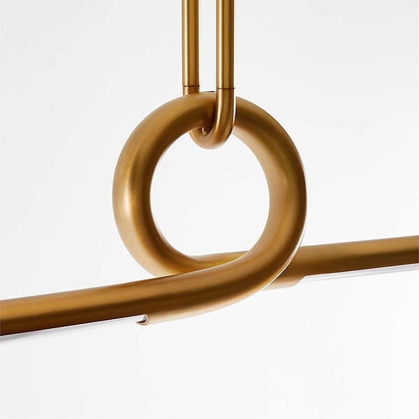 アメリカ・デザイン照明　モダンペンダントライト「Beau」Brass・1灯（W1133mm）