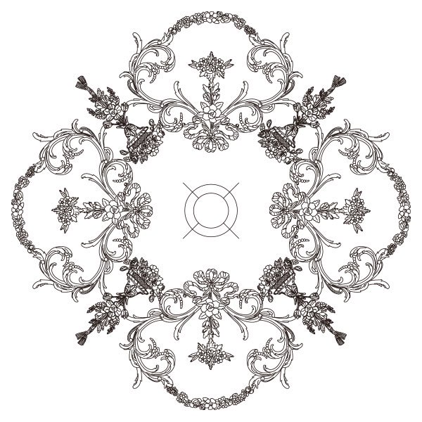 <b>日本初上陸【本物の宮殿スタイル】</b>アメリカ直輸入シーリングメダリオン(1155mm×1155mm)