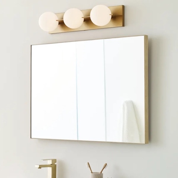 【TECH LIGHTING】アメリカ・ウォールライト「Orbel 3-Light Bath」ゴールド(W610×D173×H127mm)