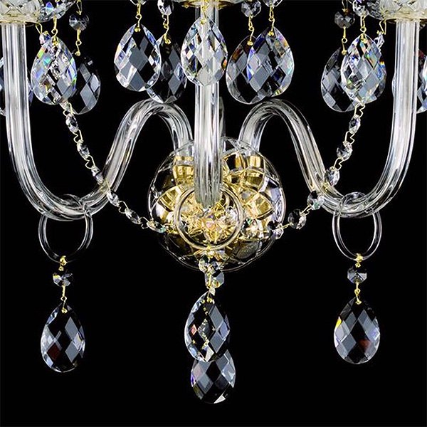 【ART GLASS】クリスタルブラケット3灯「RACHEL」（W380×H430mm）