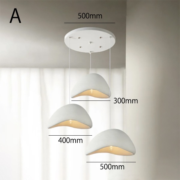 モダン照明 北欧スタイル ペンダントライト ホワイト 3灯 （D300