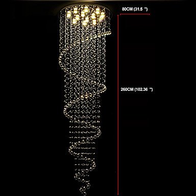 ワイヤーアート・クリスタルシャンデリア（約Φ800×H2500mm） | EL JEWEL