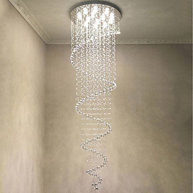 ワイヤーアート・クリスタルシャンデリア（約Φ800×H2500mm