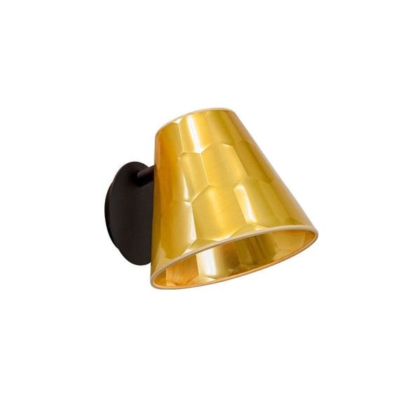 【MARETTI】オランダ・シェードウォールライト「HEXAGON」1灯 GOLD(φ240×D300×H200mm)