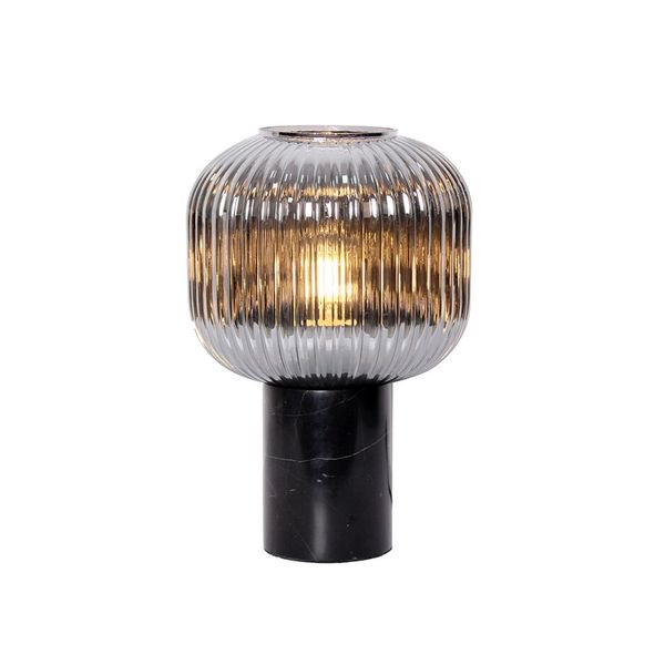 【MARETTI】オランダ・テーブルランプ「NERF」1灯  BLACK（φ200×H300mm）