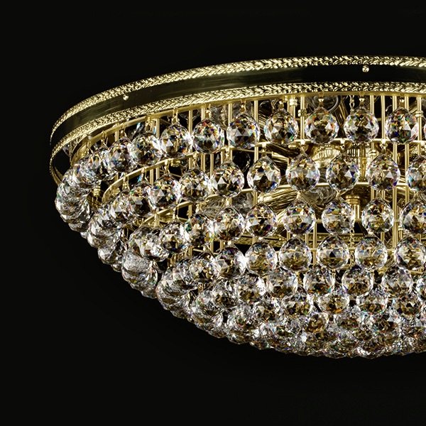 ART GLASS】クリスタルシーリングシャンデリア 6灯「LEILA」（W610