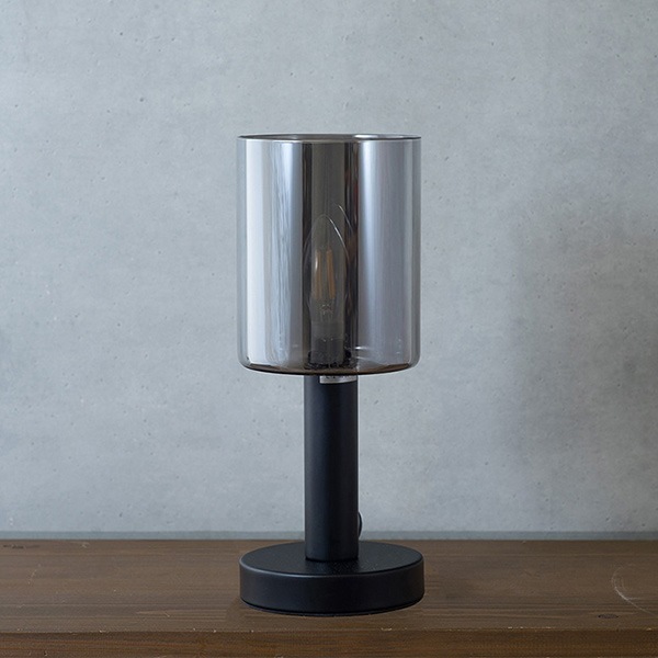 スタイリッシュ テーブルランプ 1灯・ブラック(φ120×H300mm)