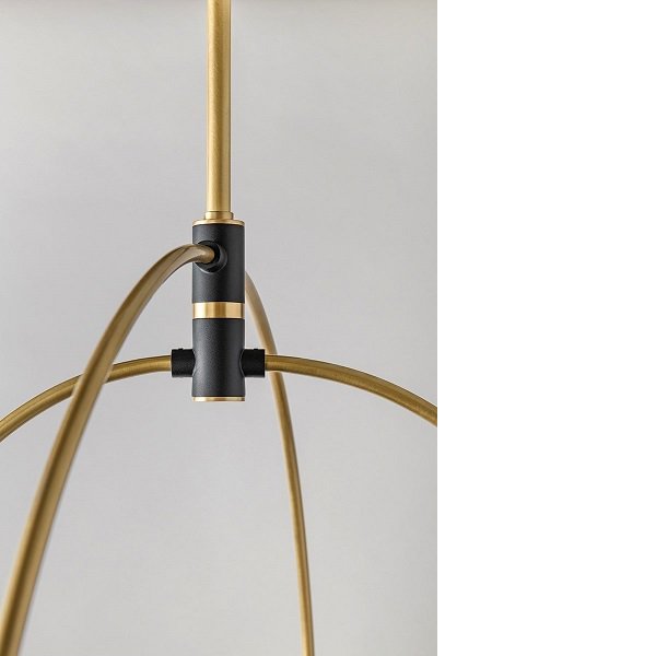 【MITZI】アメリカ・デザインシャンデリア「WILLOW」4灯・ゴールド×ブラック（W959×H585mm）