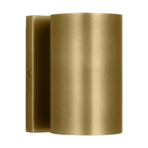 【TECH LIGHTING】アメリカ・ウォールライト「Pressa Round Small Wall」ゴールド（W77×D102×H127mm）