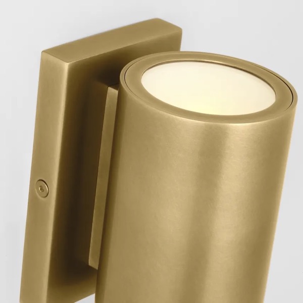【TECH LIGHTING】アメリカ・ウォールライト「Pressa Round Small Wall」ゴールド（W77×D102×H127mm）
