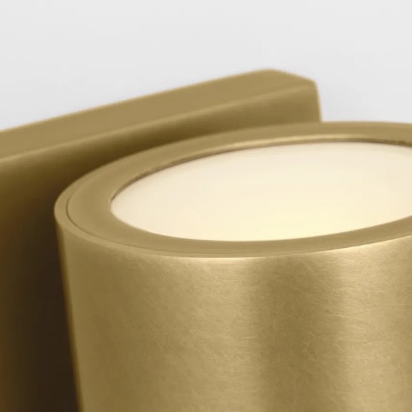 【TECH LIGHTING】アメリカ・ウォールライト「Pressa Round Small Wall」ゴールド（W77×D102×H127mm）