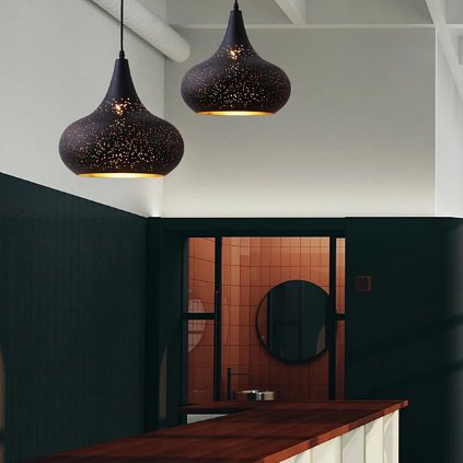 フランフラン！シュペルブ ペンダントランプ ブラック！シャンデリア！黒