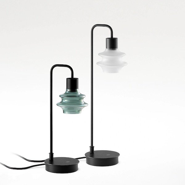【Bover】 スペイン・インテリア照明「Drop M/35」Green Glass / Clear, With Dimmer
(Φ120×H355mm)