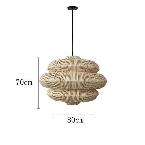 インテリア照明 ボヘミアンスタイル 籐製アートペンダントライト