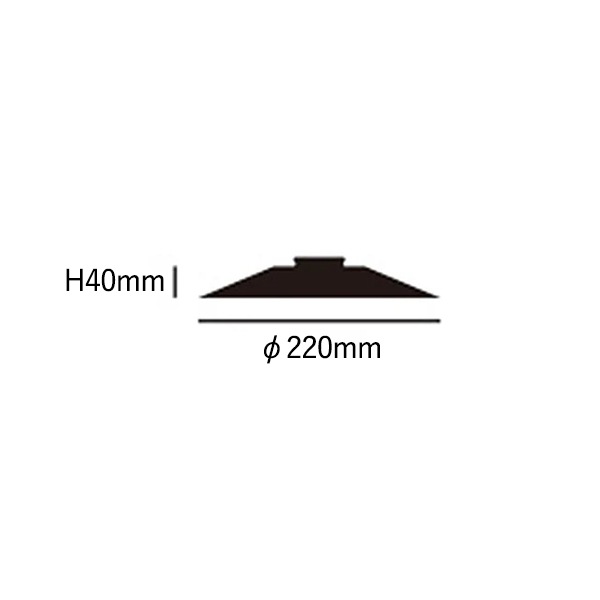 トランスディッシュシェード「Trans dish shade」全3色（φ220×H40mm）【業販対象外】