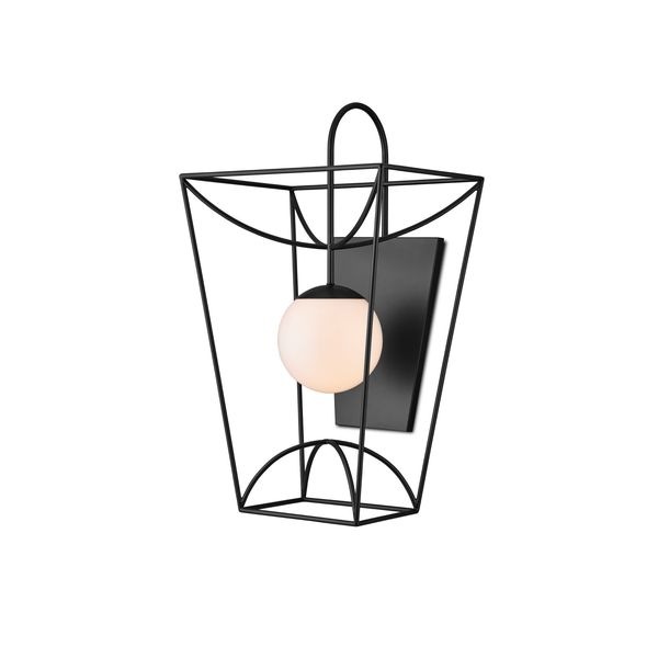 【CURREY】アメリカ・アウトドアウォールライト「Rochefort」1灯 ブラック (W458×D356×H788mm)