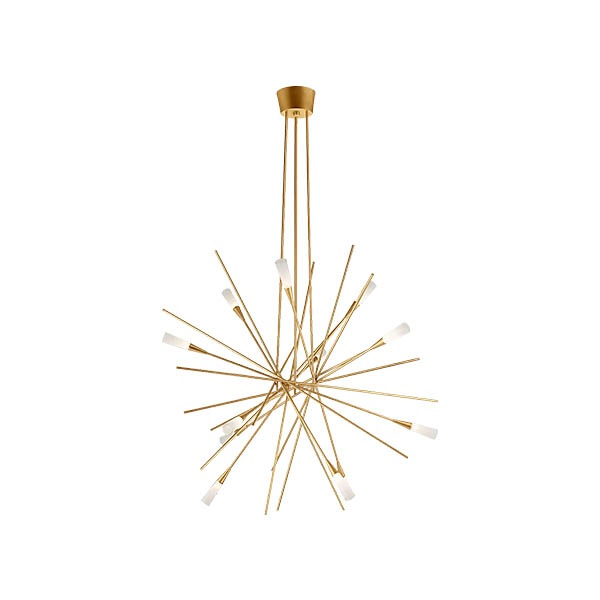 【Visual Comfort】アメリカ・デザイン照明 スプートニク照明「Stellar Large Chandelier」LED　ゴールド（W965×H787mm）