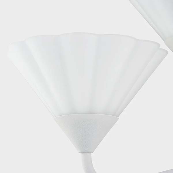 【MITZI】アメリカ・デザインシャンデリア「Kelsey」6灯 ホワイト（Φ889×H489mm）