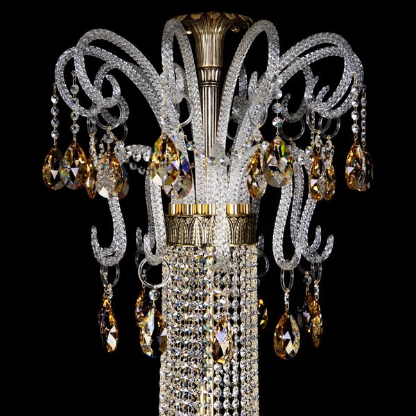 【ART GLASS】クリスタルシャンデリア「PROSERPINA」48灯(W1600×H2200mm)