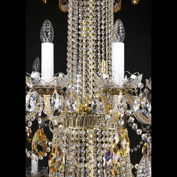 【ART GLASS】クリスタルシャンデリア「PROSERPINA」48灯(W1600×H2200mm)