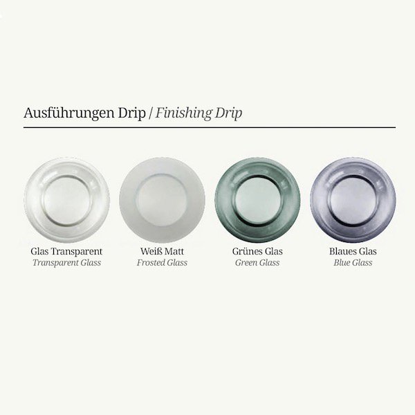 【Bover】 スペイン・インテリア照明「Drip M／70」White Glass ／ Clear (W230×H700mm)