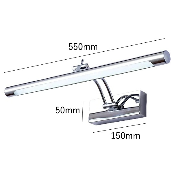 【リーズナブル】デザイン照明 モダン LEDウォールライト シルバー（W400／550mｍ）