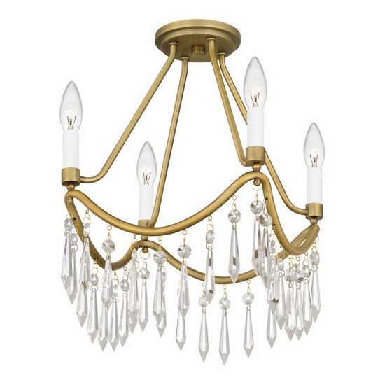 QUOIZEL】アメリカ・デザイン照明 クリスタルシーリングシャンデリア 4