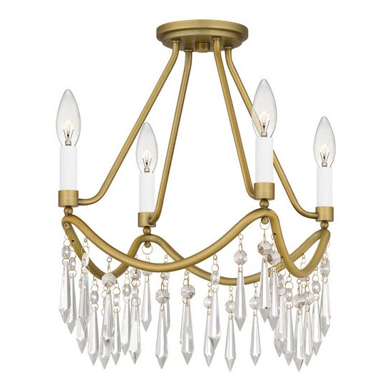 QUOIZEL】アメリカ・デザイン照明 クリスタルシーリングシャンデリア 4