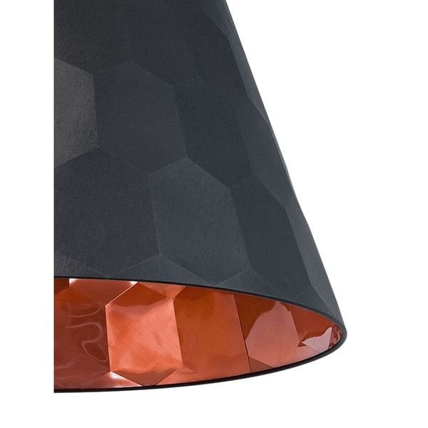 【MARETTI】オランダ・シェードペンダントライト「HEXAGON」1灯 BLACK×COPPER
(φ240×H200mm)