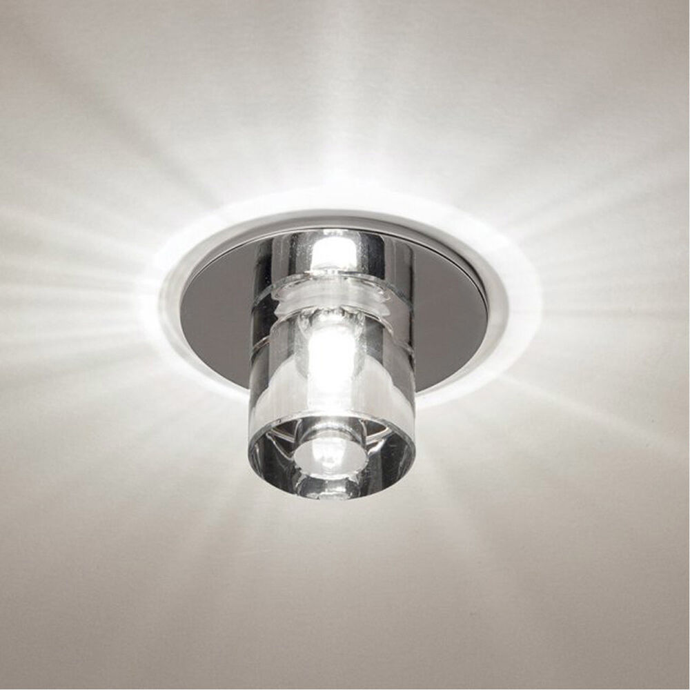 【WAC LIGHTING】シーリングライト「Beauty Spot LED Clear/Chrome Recessed Lighting」1灯（約Φ69×H35mm）